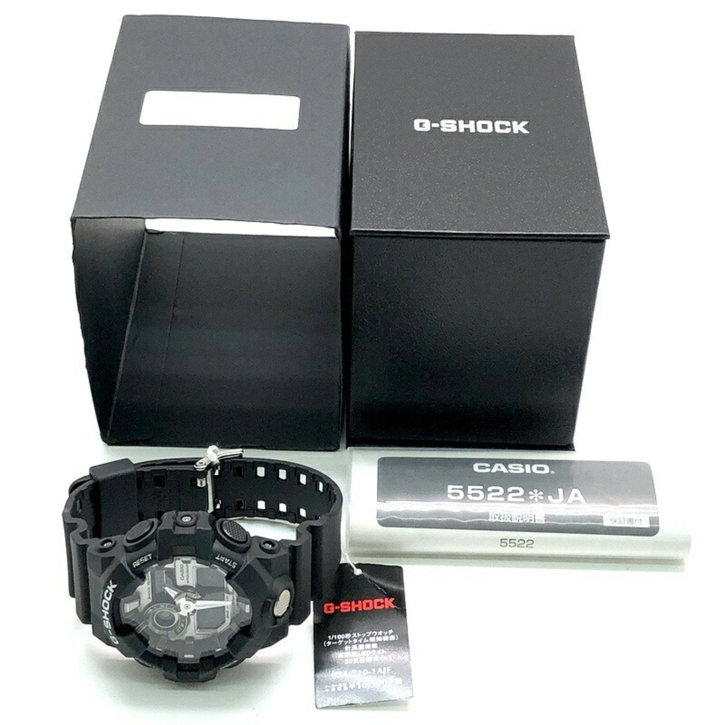 G-Shock Casio Ga-710-1A Garish Color Analog-Digital Watch In Matte Black