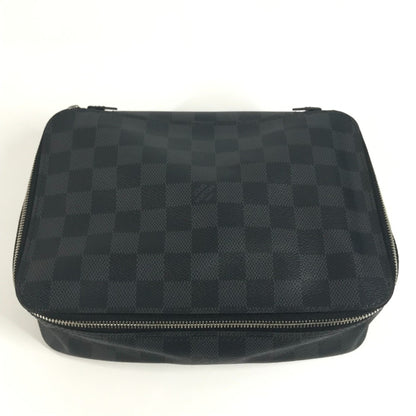 Louis Vuitton N40182 Damier Graphite Cube Langemont Mm Travel Case/Pouch In Canvas