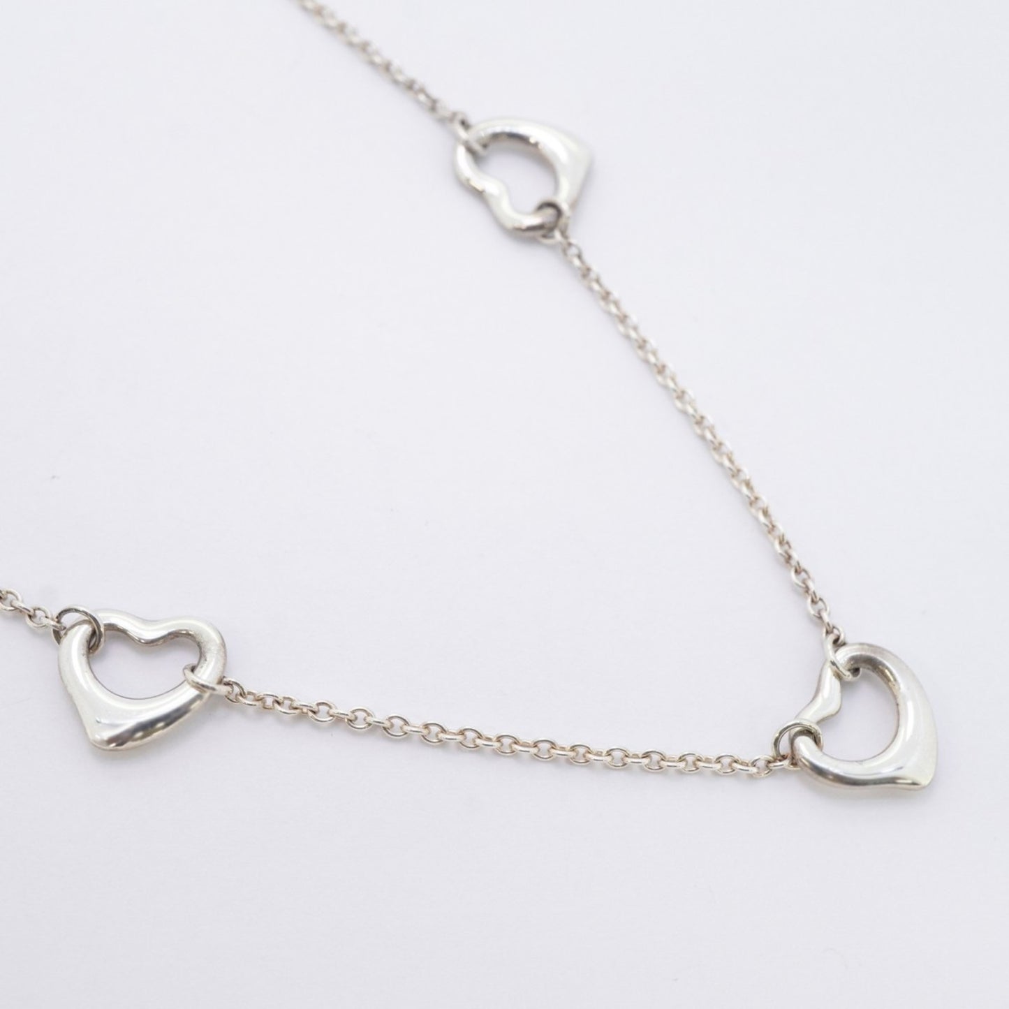 Tiffany Necklace Heart 3P Silver 925