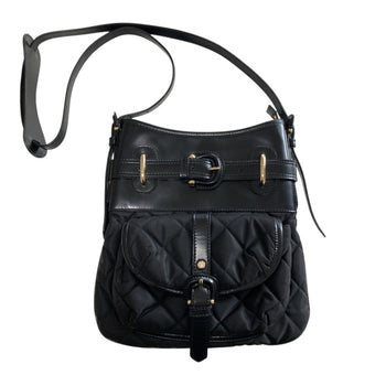 Burberry Established Quilted Crossbody Shoulder Bag In Black