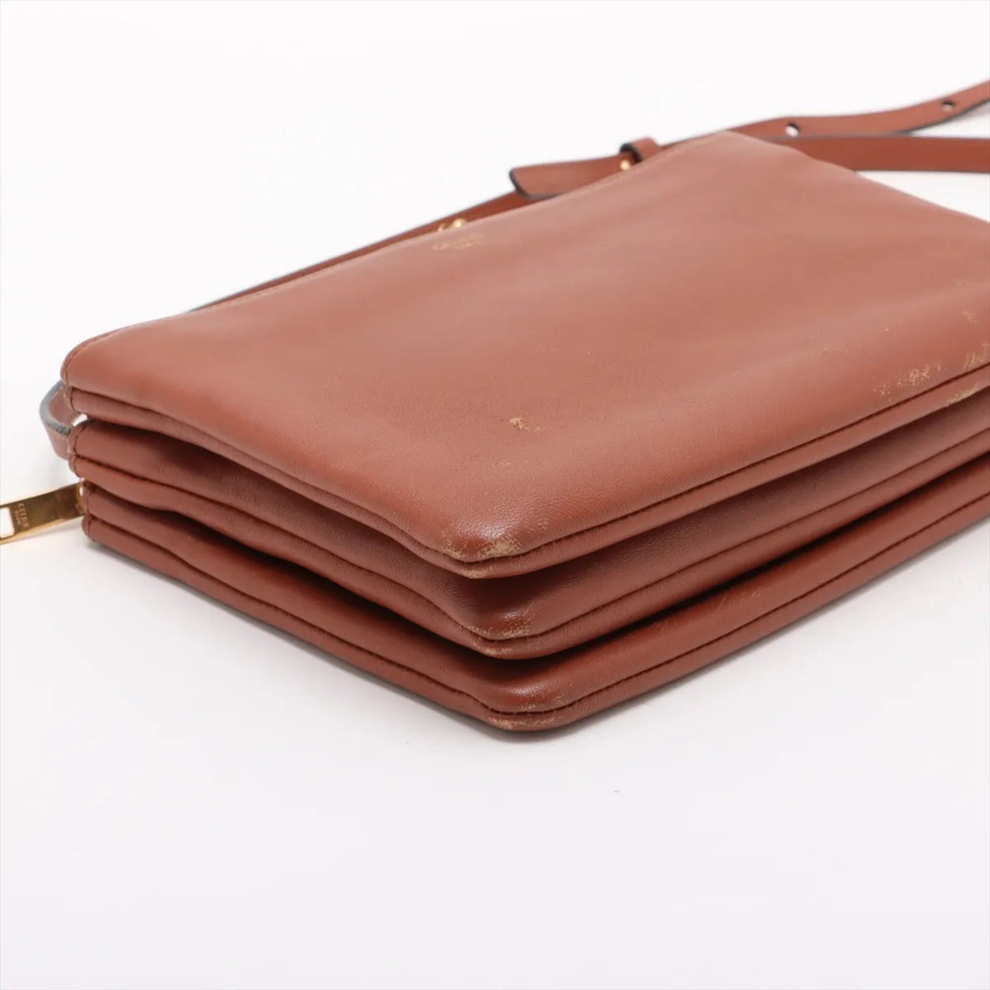 Celine Trio Small Leather Shoulder Bag