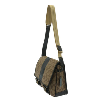Coach K1073-F70077 Heritage Stripe Shoulder Bag Navy Signature