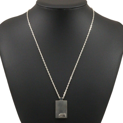 Gucci G Mark Necklace Plate Silver 925 Approx. 21.0G