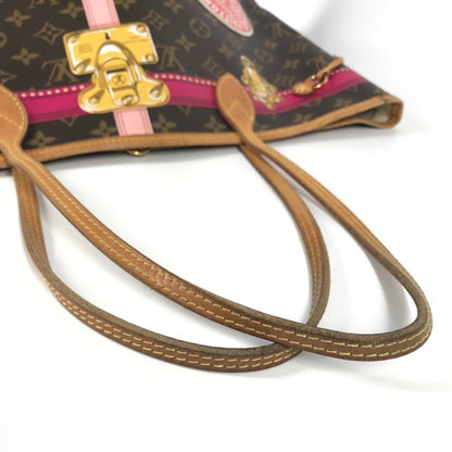 Louis Vuitton M41390 Monogram Summer Trunk Neverfull Mm 2018 Collection Shoulder Bag Tote Canvas