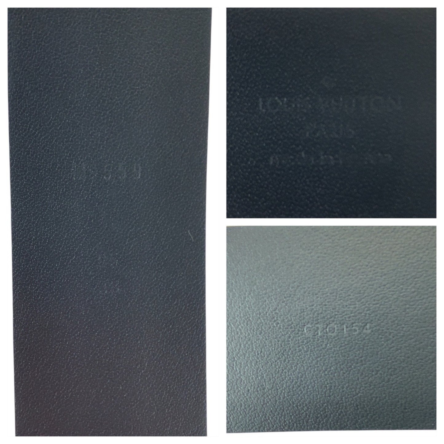 Louis Vuitton 95Cm/38 Inch Black Leather Belt With Silver Hardware