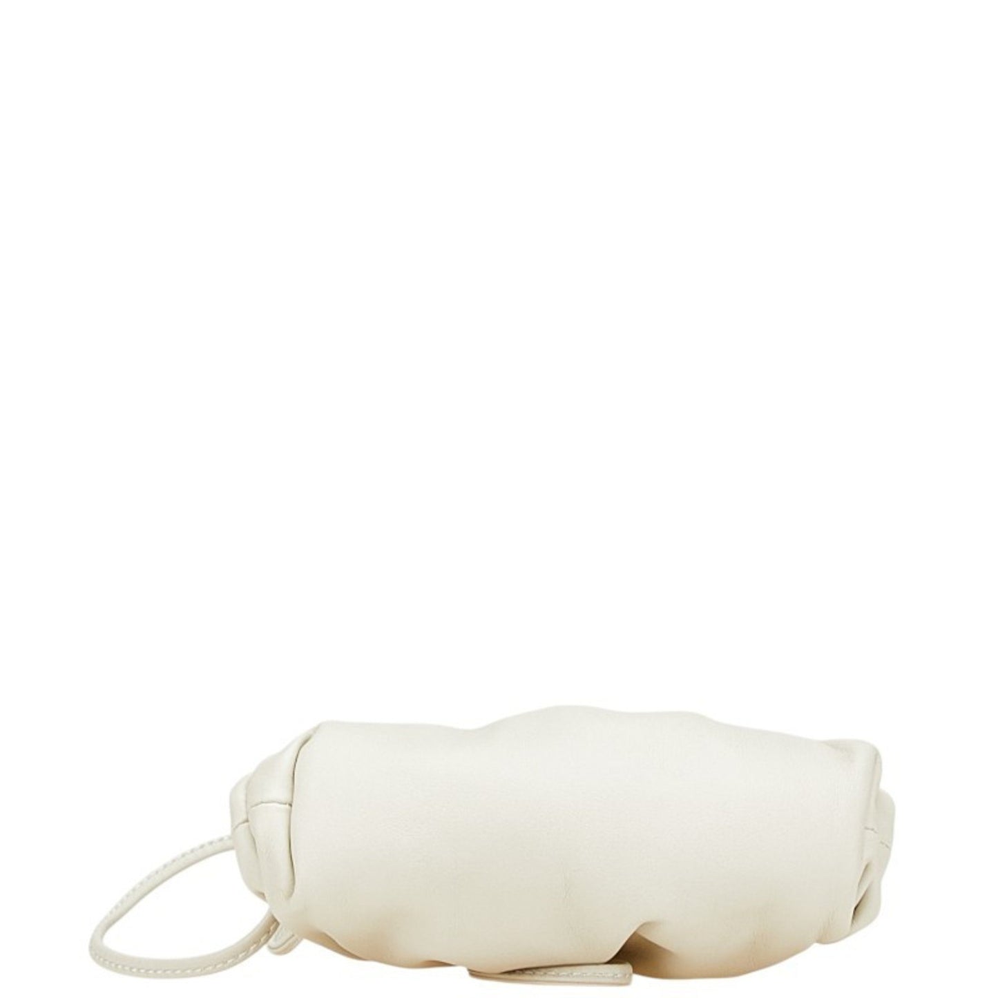 Bottega Veneta Mini The Pouch Shoulder Bag In Ivory Leather