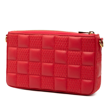 Louis Vuitton Damier Giant Pochette Troca Chain Shoulder Bag M59049 Rose Pink Leather