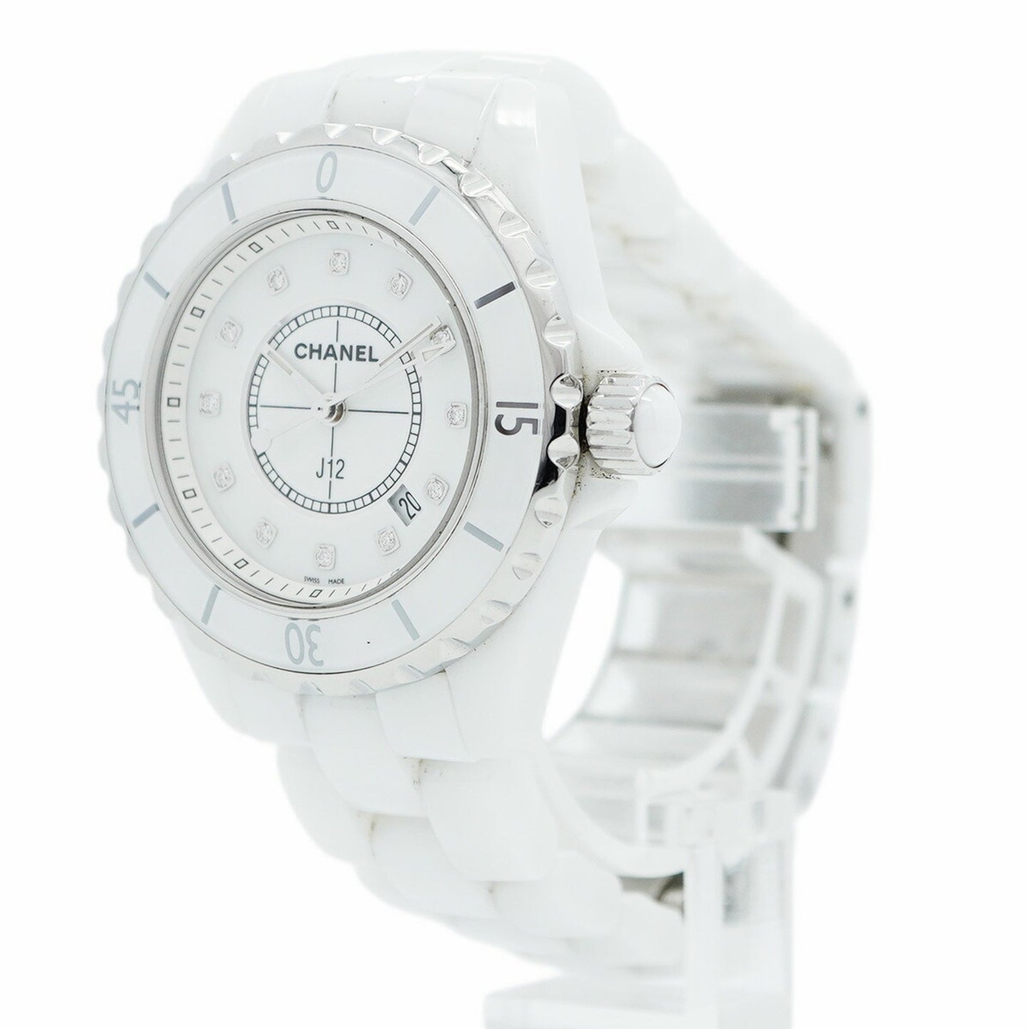 Chanel J12 H1628 White Dial