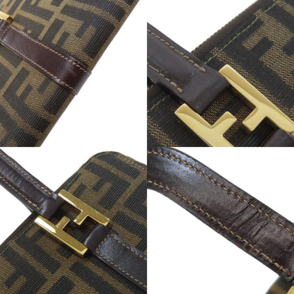 Fendi Zucca Pattern Canvas Handbag
