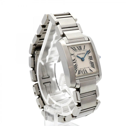 Cartier Tank Franaise SM W51008Q3 White Dial
