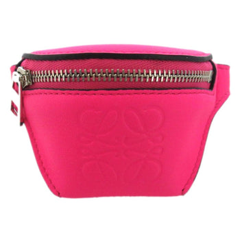Loewe Leather Wallet/Coin Case With Ankle Pouch Motif
