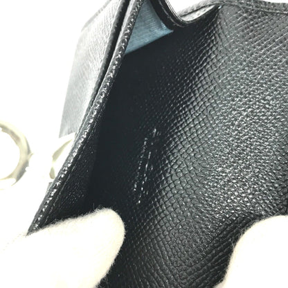 Bvlgari 30420 Bifold Business Card Holder Pass Case Card Case Black
