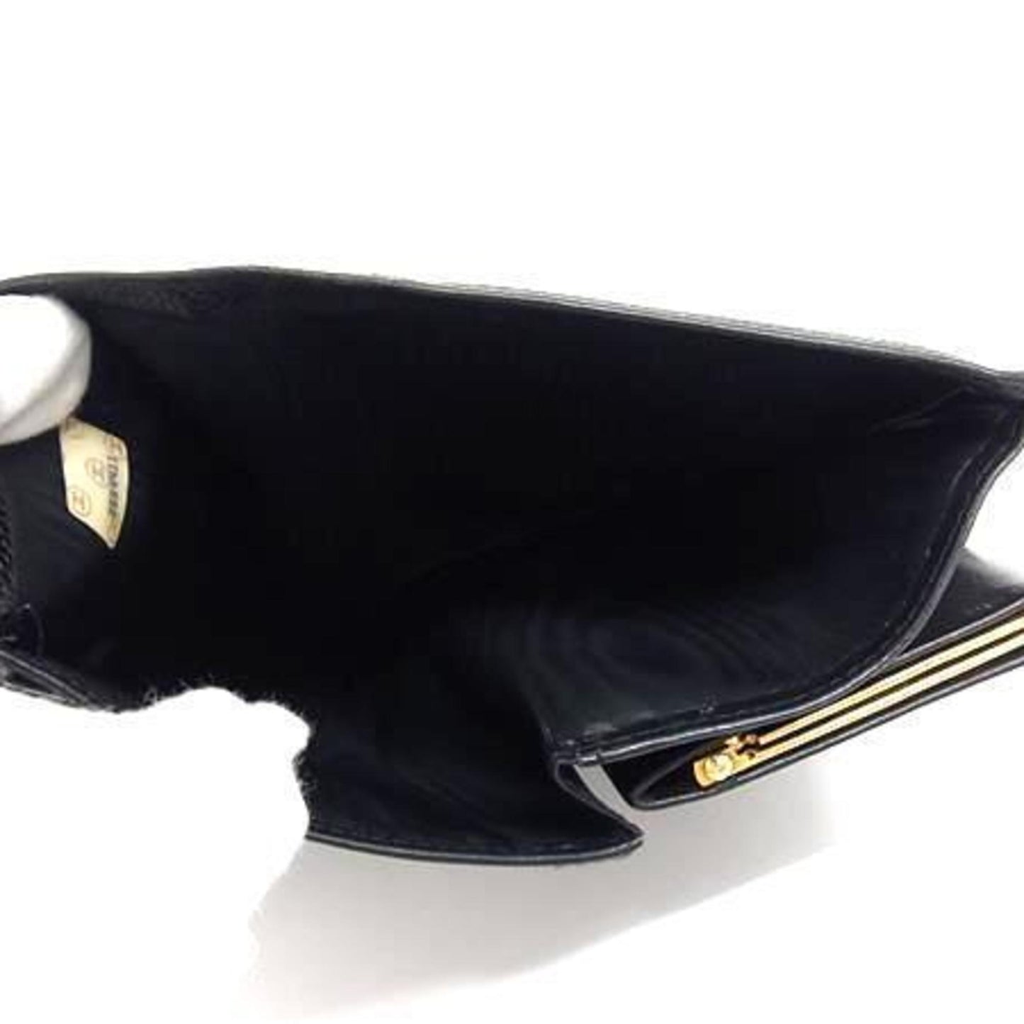 Chanel Coco Mark Wallet A13498 Black Caviar Leather