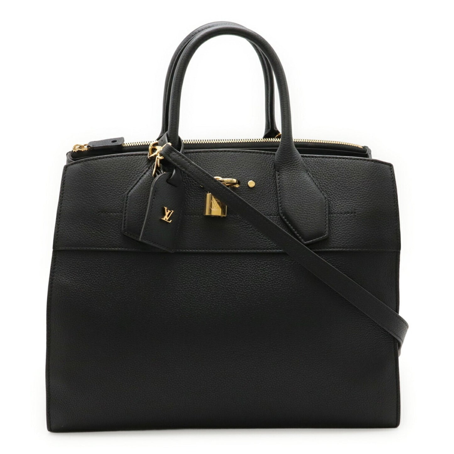 Louis Vuitton City Steamer Mm Handbag/Shoulder Bag Leather Noir Black M53015