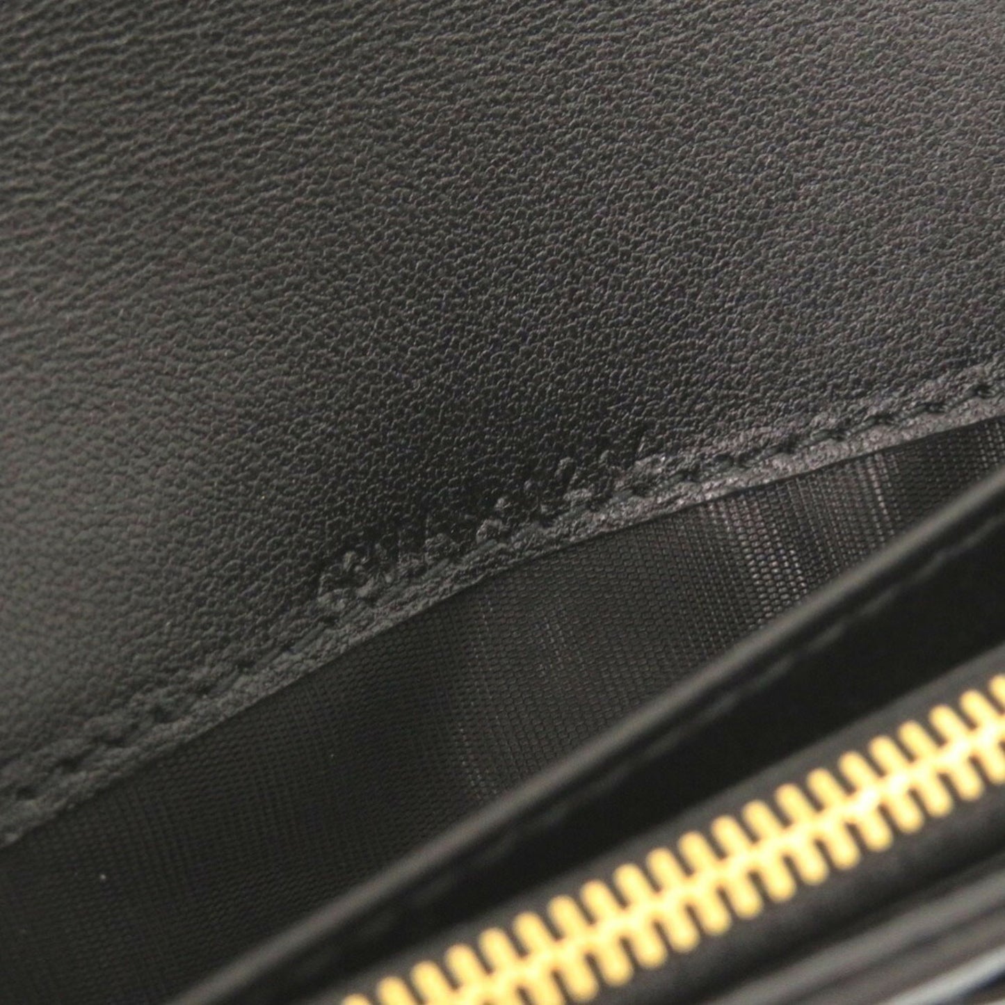 Like New Christian Dior Caro Orchid Cannage Calfskin Black Long Wallet 0068