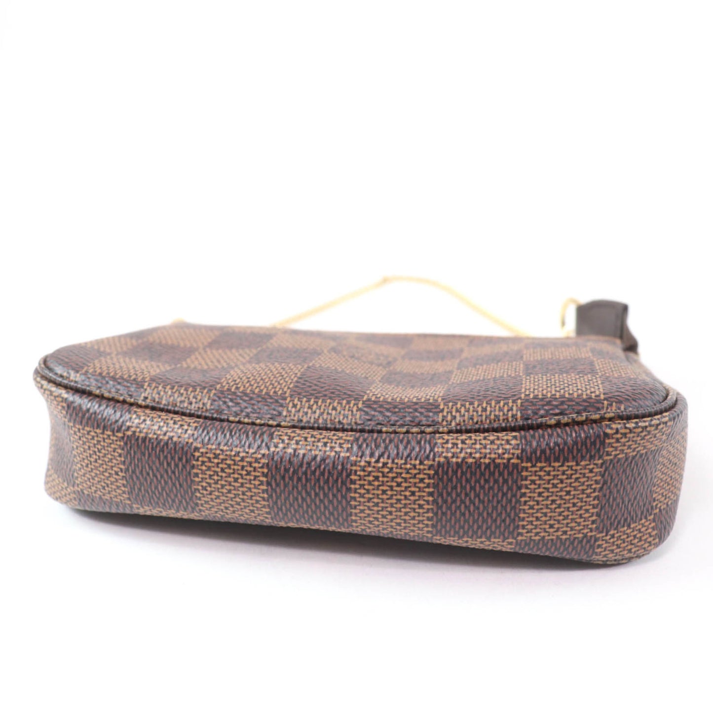 Louis Vuitton N58009 Mini Pochette Accessoires In Damier Ebene Brown