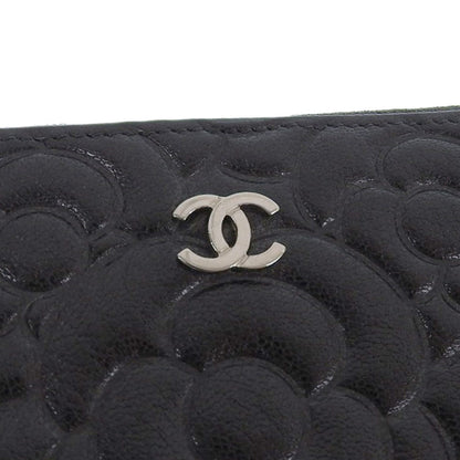 Chanel Camellia Coco Mark Round Long Wallet A82281