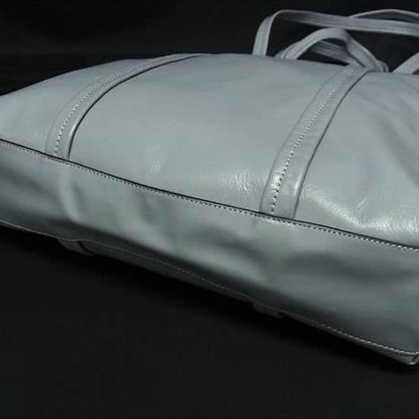 Coach Hall Tote 33 Co840 Blue-Gray Paperweight Leather Bag