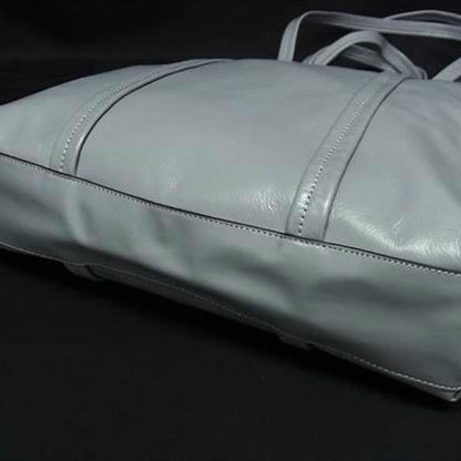 Coach Hall Tote 33 Co840 Blue-Gray Paperweight Leather Bag