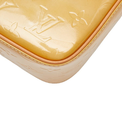 Louis Vuitton Monogram Vernis Christy Gm Shoulder Bag M91147 Beige Patent Leather