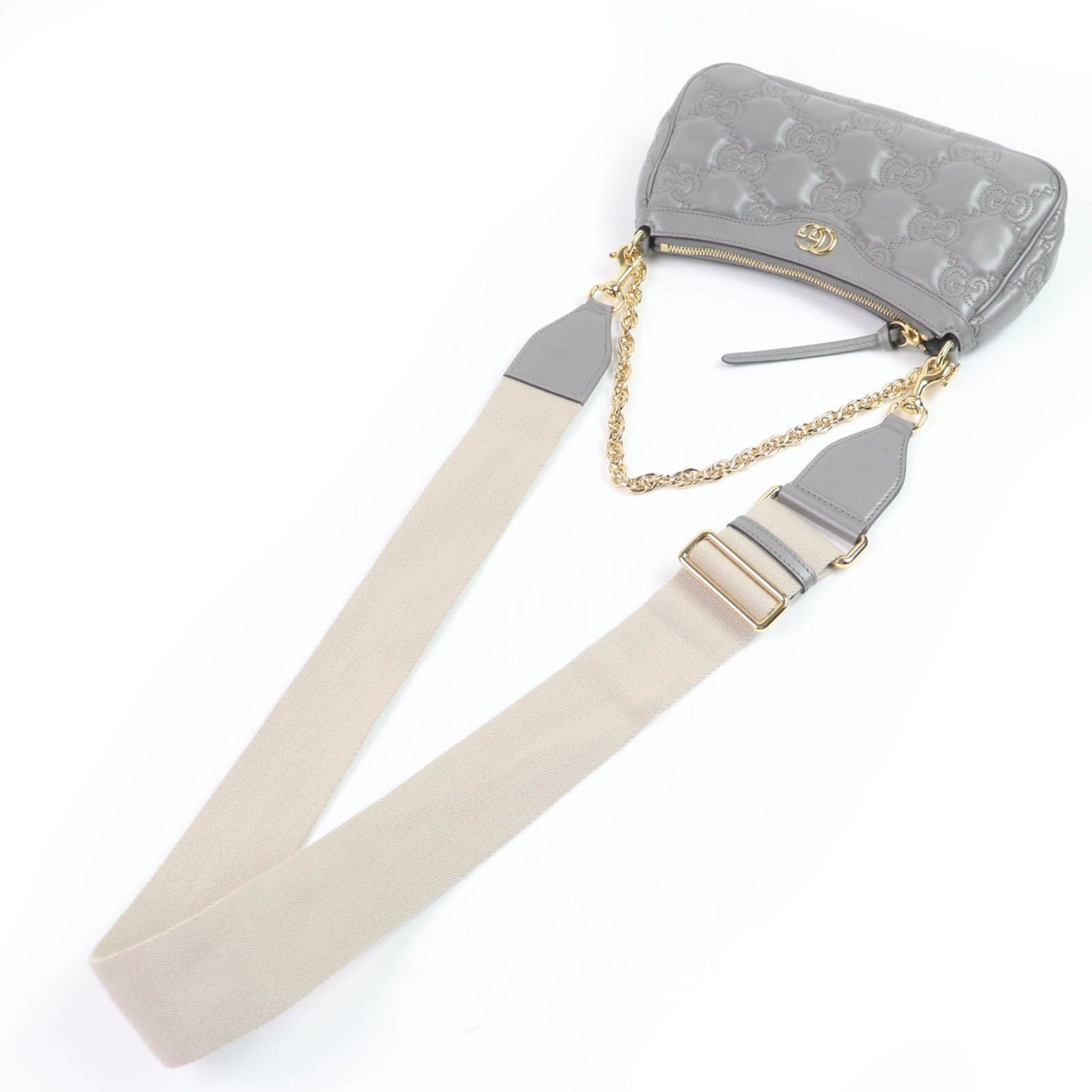 Gucci 735049 Gg Matelasse Leather 2-Way Handbag/Shoulder Bag