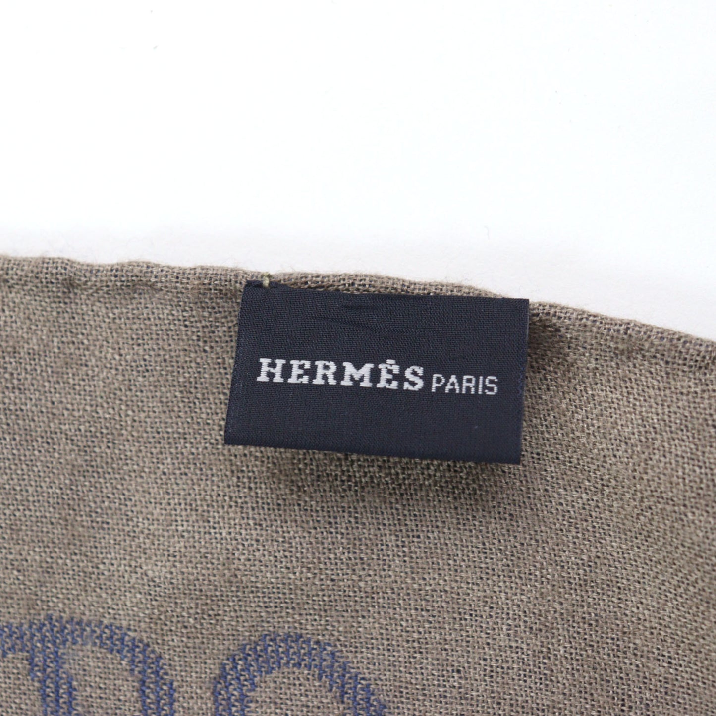 Hermes Men'S Cashmere And Silk Chaine D'Ancre All-Over Print Two-Tone Stole/Scarf In Blue Light