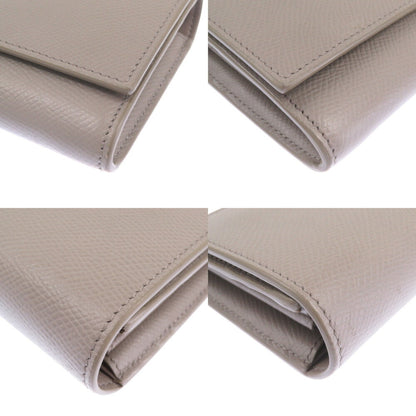 Celine Large Flap Wallet Leather Grey Long 0123Celine