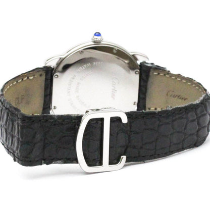 Cartier Ronde Solo Lm Steel Leather Quartz