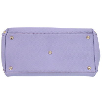 Like New Zanellato Postina L Brandine 2-Way Leather Handbag 30134005 Purple 0617