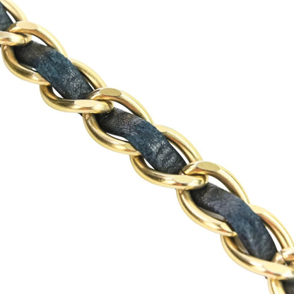 Chanel Cotton Jersey Chocolate Bar Chain Handbag Tote Bag In Black