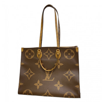 Louis Vuitton Monogram Giant Reverse On-The-Go Tote Bag M44576 Brown 2-Way
