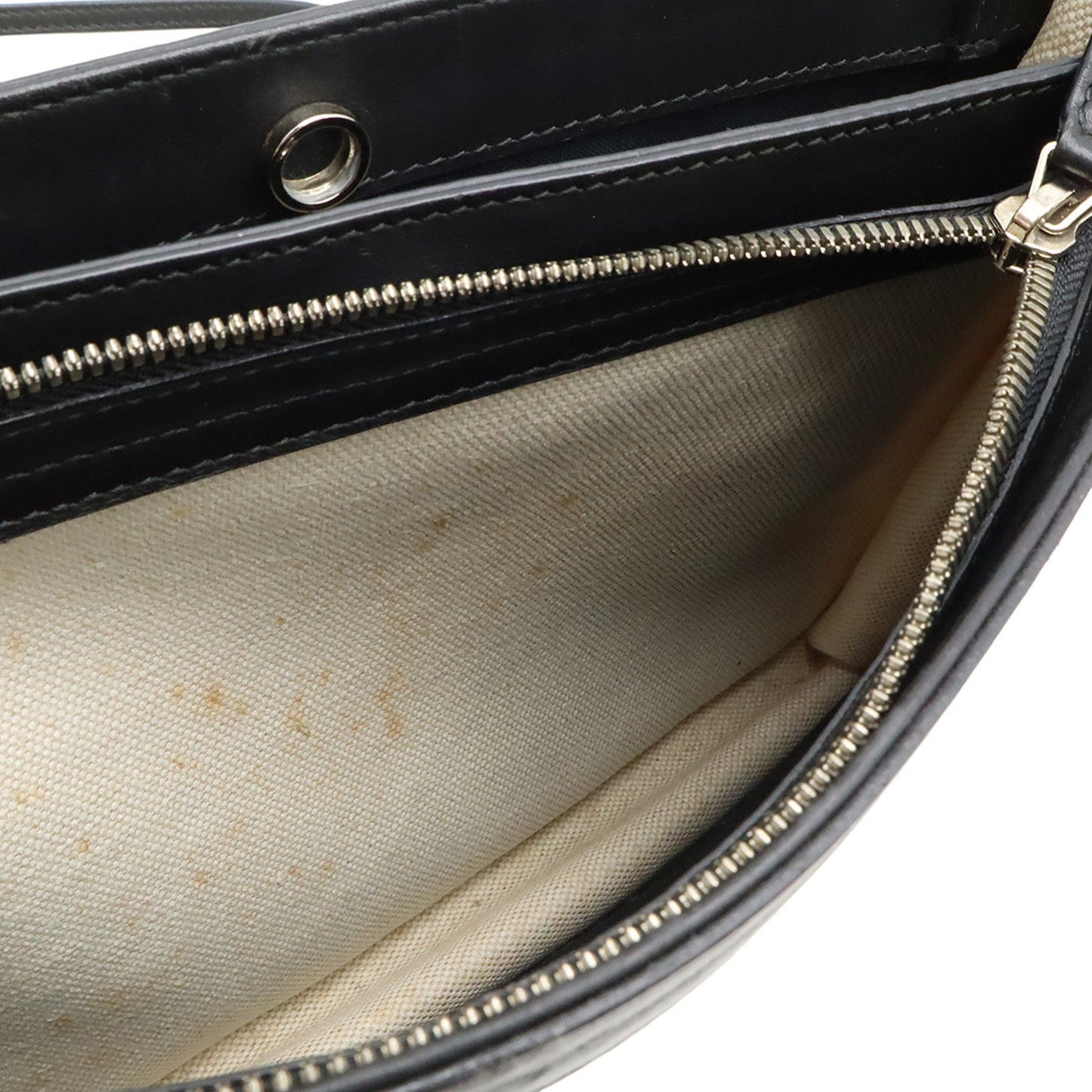 Balenciaga Navy Pochette Shoulder Bag/Clutch Bag In Canvas And Leather