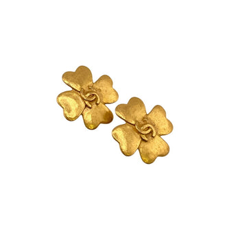 Chanel 95P Coco Mark Clover Earrings