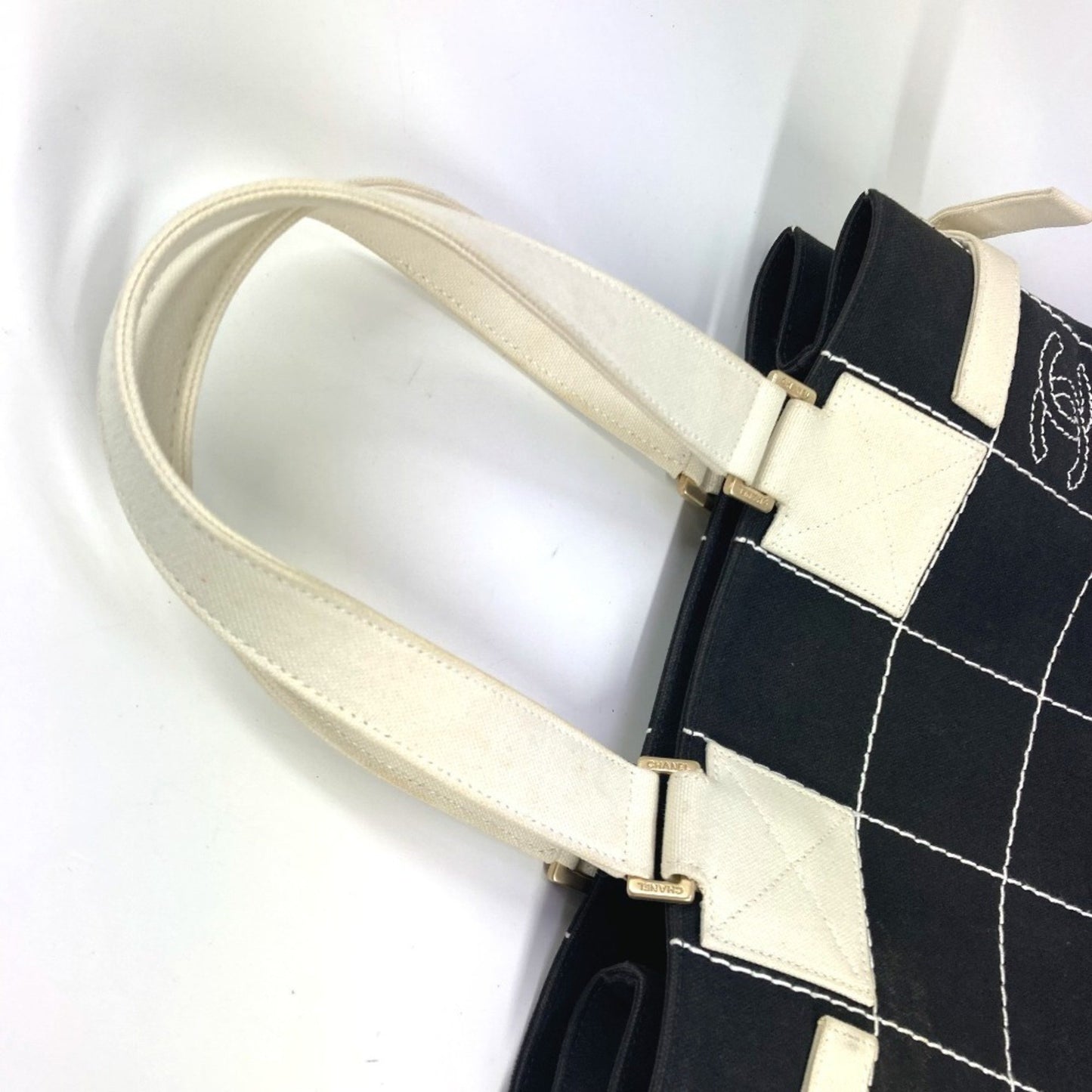 Chanel Cc Coco Mark Bicolor Tote Bag