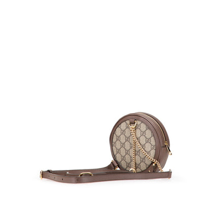 Gucci Gg Supreme Ophidia Backpack 598661 Beige Brown Leather