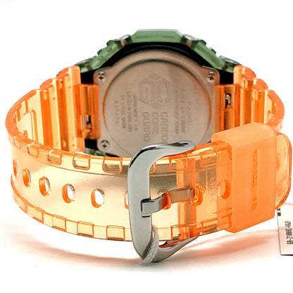 G-Shock Casio Ga-2100Hc-4A Hidden Coast Series Octagonal Case Casio Oak Green And Orange Skeleton