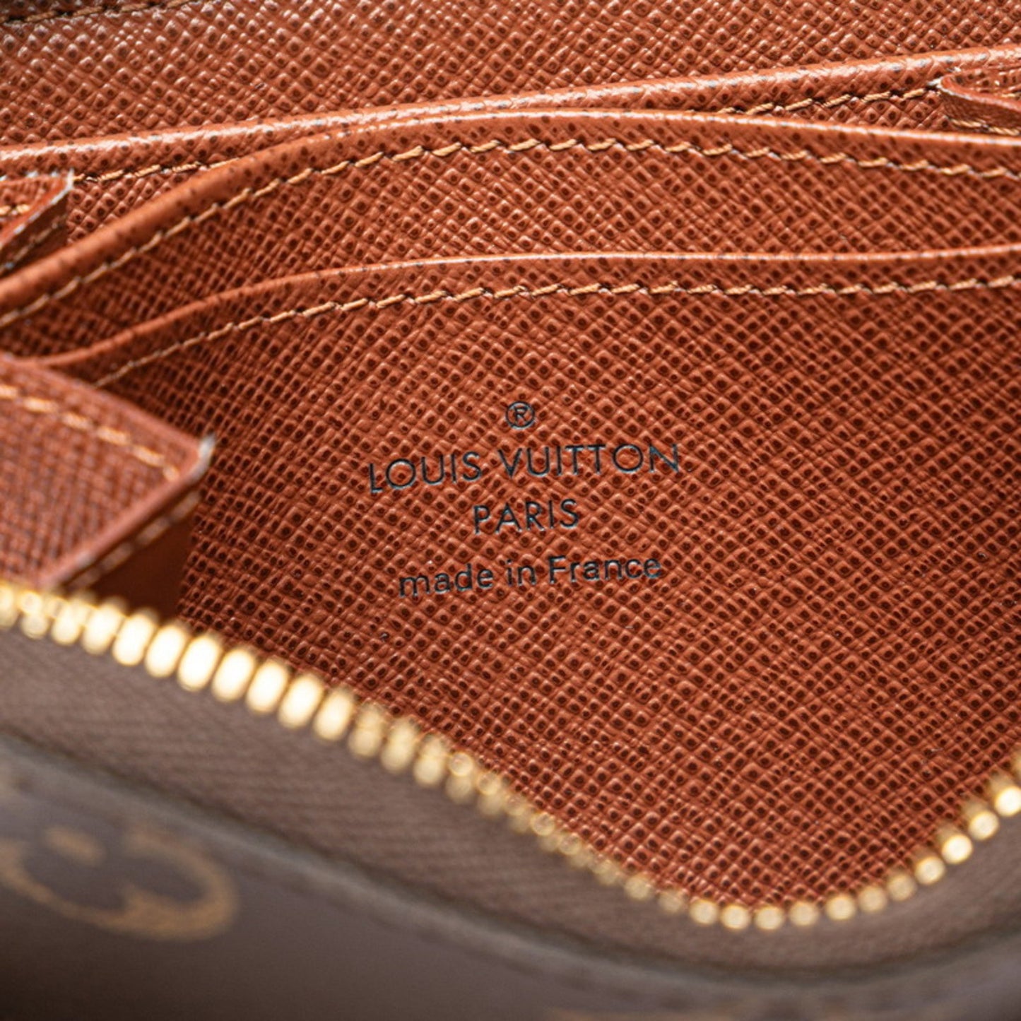 Louis Vuitton Monogram Zippy Coin Purse M60067 Brown Leather