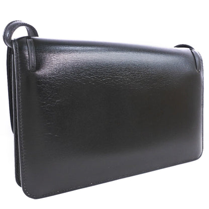Hermes 2Way Clutch Tassel Calf Black ?O