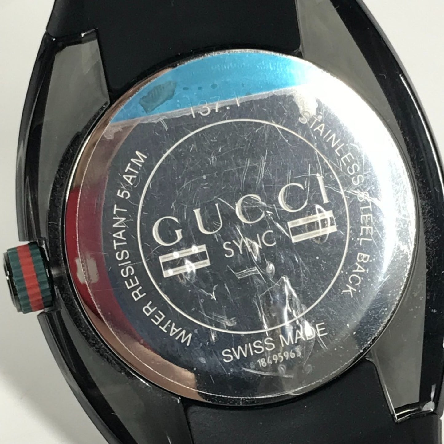 Gucci Ya137107A Skeleton Sync Logo Sherry Line Gg Men'S Watch