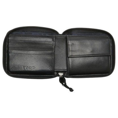 Christian Dior Dior X By Mystery Ranch Bifold Zip Wallet In Black Canvas