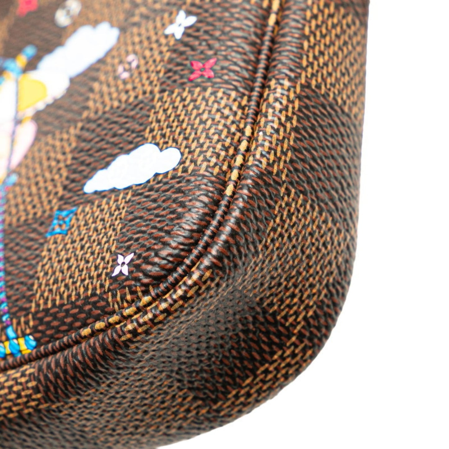 Louis Vuitton Damier Vivienne Mini Pochette Accessoires N60402 Brown Multicolor Leather