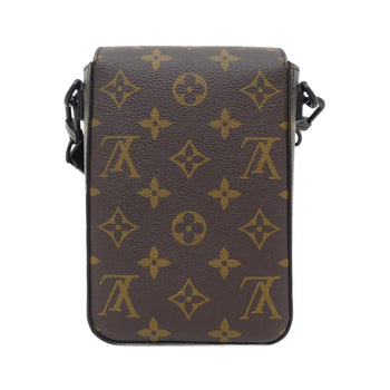Louis Vuitton Monogram Macassar S-Lock Vertical Wearable Wallet M81522 Shoulder Bag