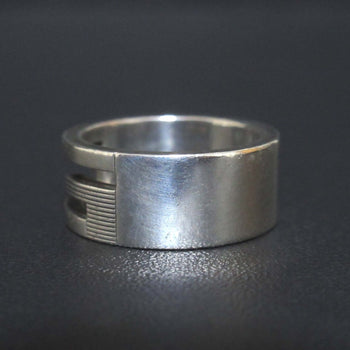 Gucci Branded G Cutout Ring In Ag925 Silver