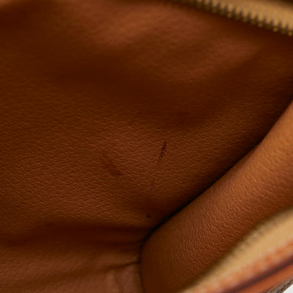 Celine Macadam Clutch Bag/Second Bag In Brown Leather