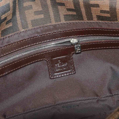 Fendi Zucca Mamma Baguette Shoulder Bag