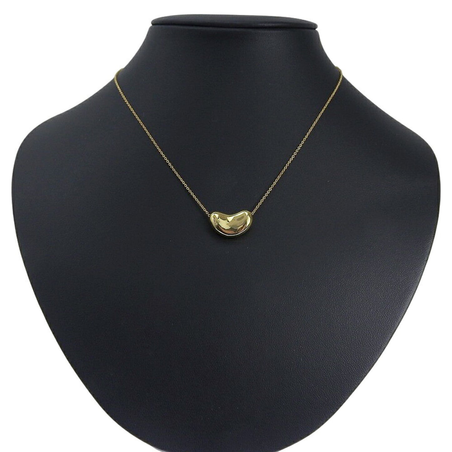 Like New Tiffany & Co. 6.5G Bean Necklace In 18K Yellow Gold
