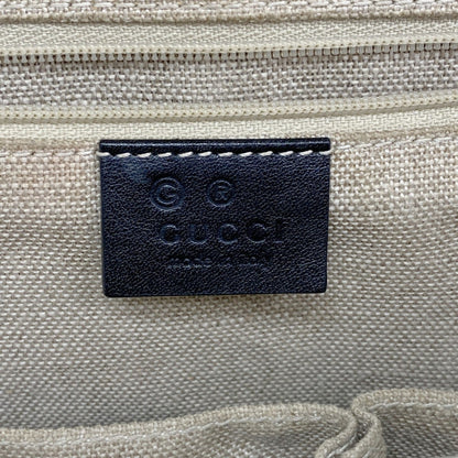 Gucci Micro Guccissima Handbag 449663 Leather Black Champagne