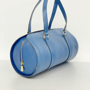 Louis Vuitton Epi Soufflot Handbag M52225 Toledo Blue