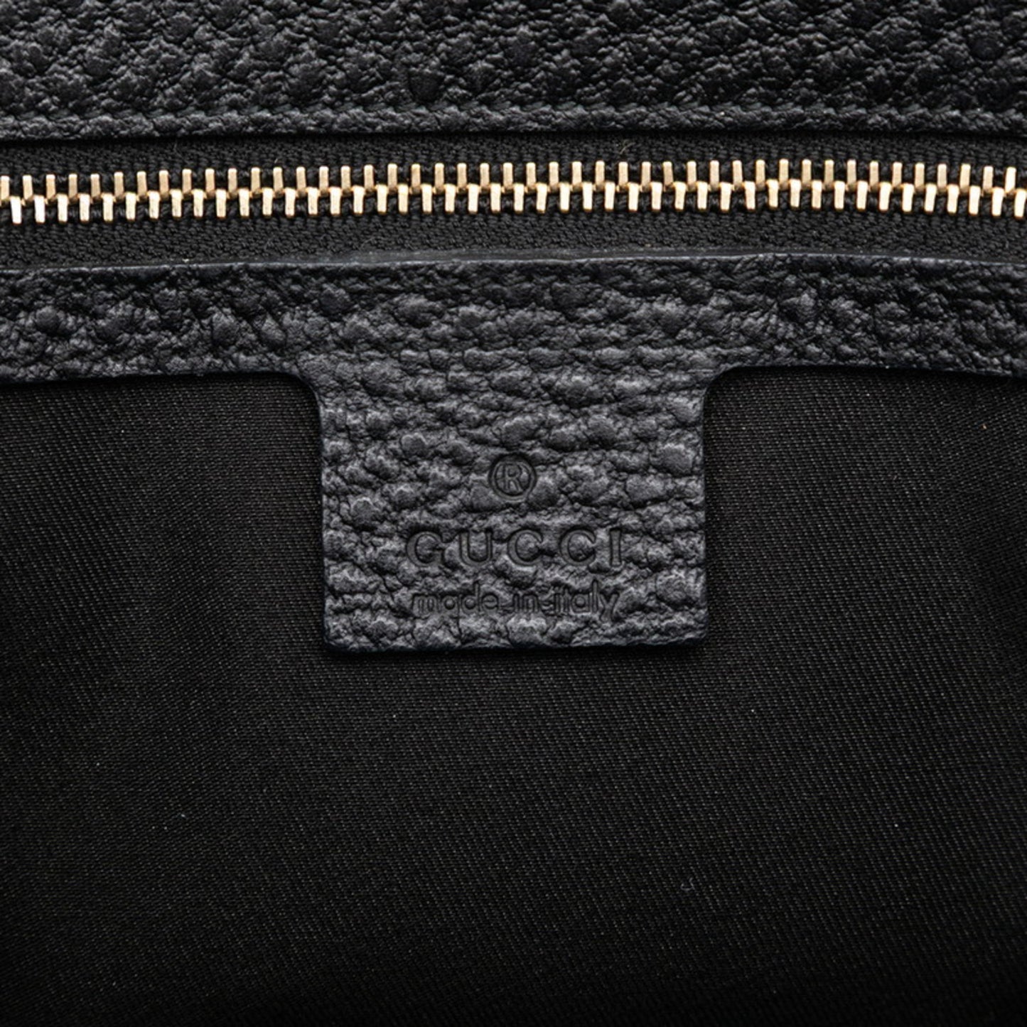 Gucci Tote Bag Handbag 130994 Black Leather