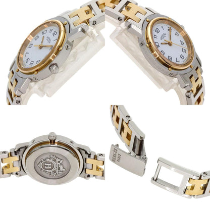 Hermes Clipper Old Buckle Watch Stainless Steel